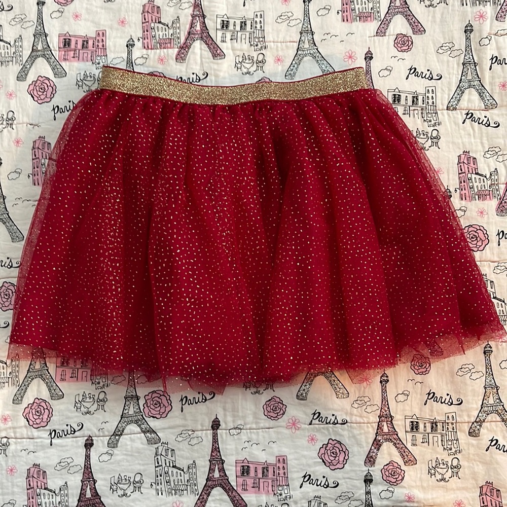 Girls 8 Red Skirt